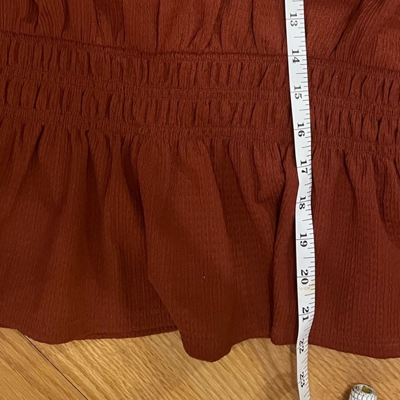 Nine West‎ Marsala Halter Peplum Top - Picture 8 of 10